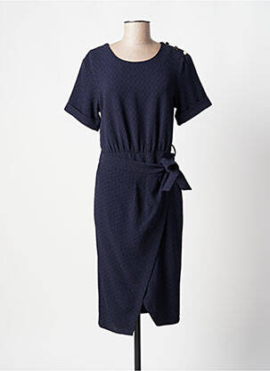 Rochie midi mâneci scurte mâneci scurte albastru LENNY B femeie