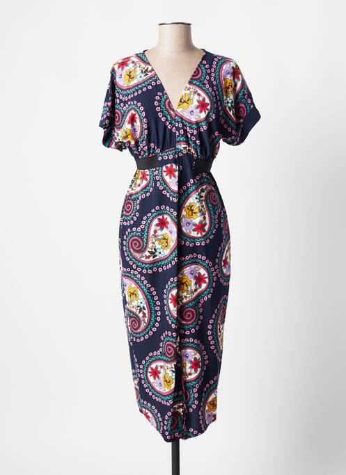 Rochie midi albastru JANE WOOD femeie