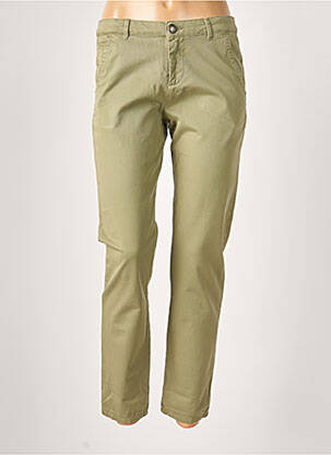 Pantalon 7/8 elasticitate mărime normală verde MENSI COLLEZIONE femeie