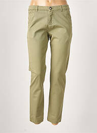 Pantalon 7/8 elasticitate mărime normală verde MENSI COLLEZIONE femme