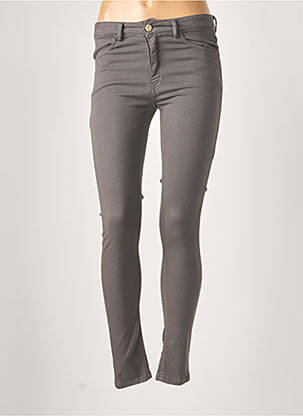 Pantalon slim conic mărime normală gri MANILA GRACE femeie