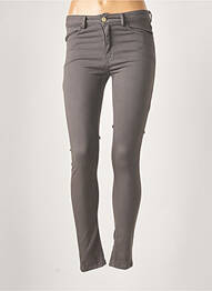 Pantalon slim conic mărime normală gri MANILA GRACE femme