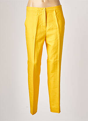 Pantalon slim galben SISLEY femeie