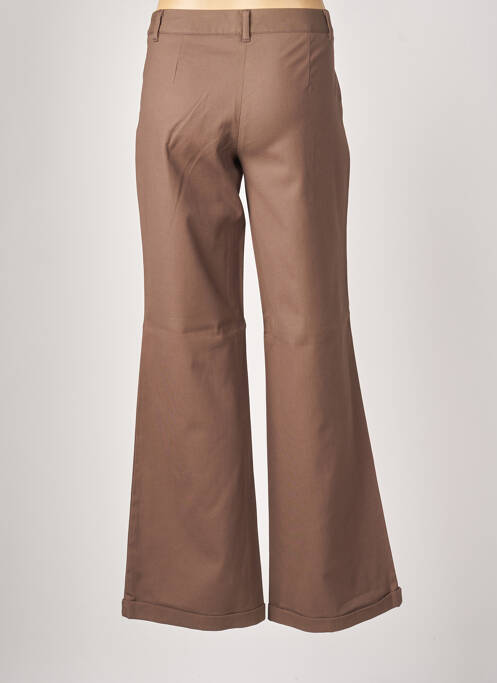 Pantalon larg maro SISLEY femeie