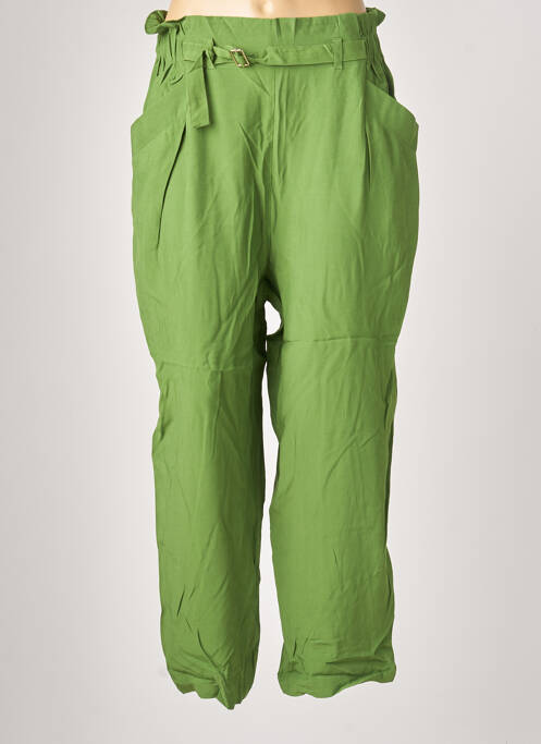 Pantalon larg verde SISLEY femeie