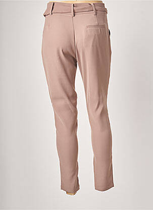 Pantalon chino închidere cu fermoar sub clapetă cu cârlig talie înaltă roz SISLEY femeie