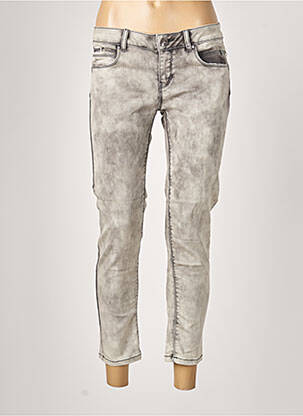 Pantalon slim broderie cu nituri mărime normală gri SISLEY femme