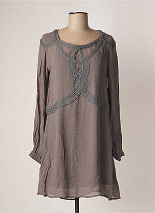 Rochie scurtă gri SISLEY femeie