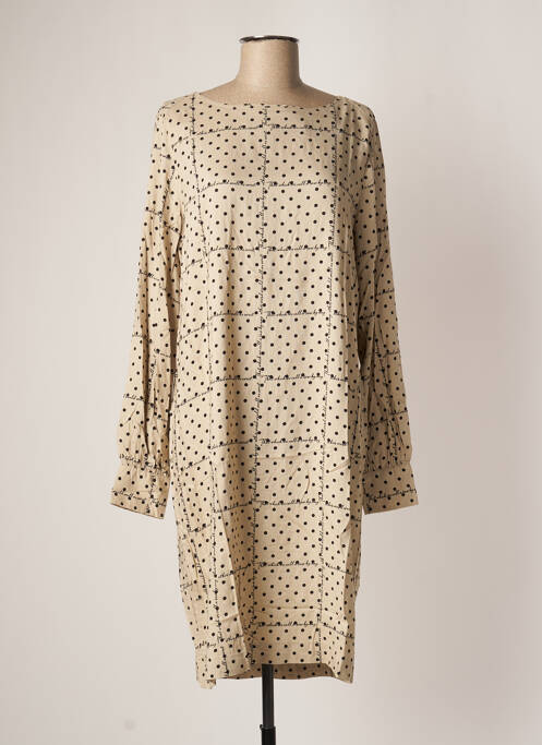 Rochie midi bej BENETTON femeie