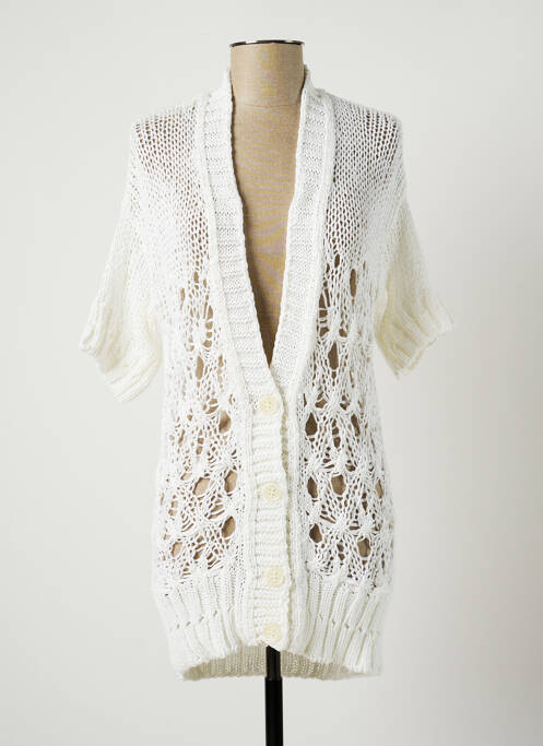 Vestă cu mâneci lungi alb BENETTON femeie