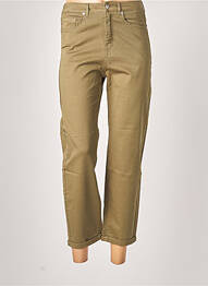 Pantalon 7/8 talie înaltă talie înaltă verde BENETTON femeie