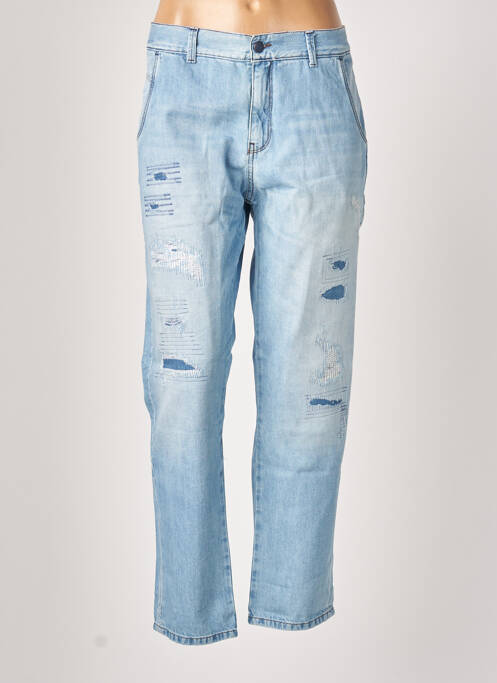 Blugi cu croială dreaptă albastru SISLEY femeie