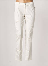 Pantalon slim talie joasă talie joasă alb SISLEY femeie