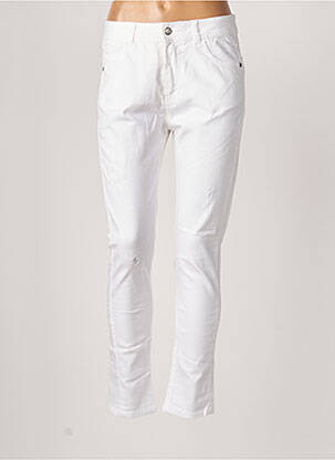 Pantalon slim talie joasă talie joasă alb SISLEY femeie
