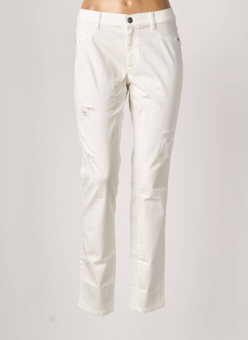 Pantalon slim alb SISLEY femeie