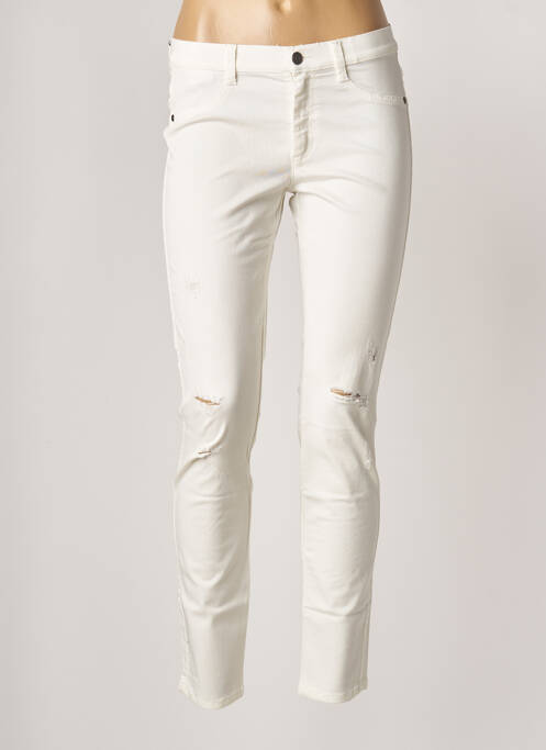 Pantalon slim alb SISLEY femeie