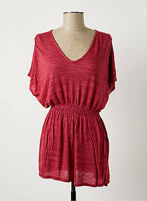 Tunică mâneci scurte roșu SISLEY femeie