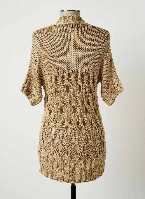 Vestă cu mâneci scurte bej BENETTON femeie