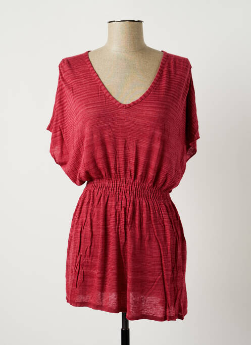 Tunică mâneci scurte roșu SISLEY femeie