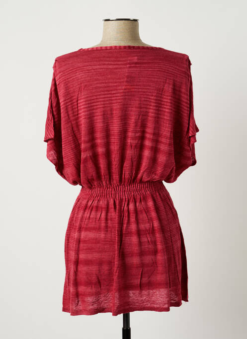 Tunică mâneci scurte roșu SISLEY femeie