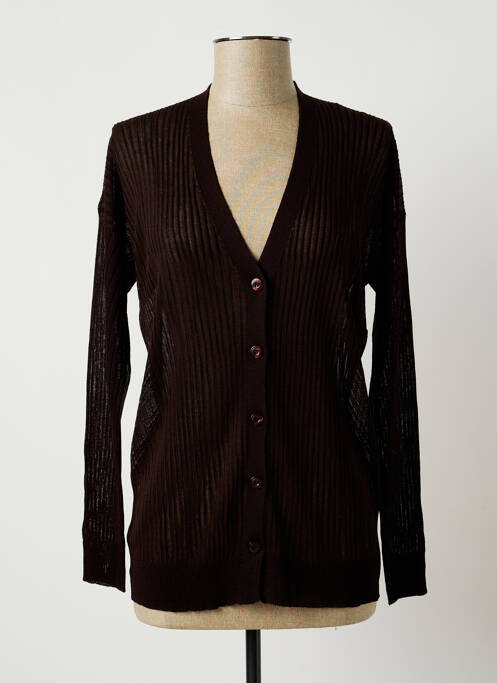 Vestă cu mâneci lungi maro SISLEY femeie