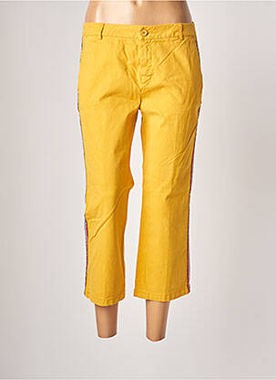 Pantalon trei sferturi galben BENETTON femeie