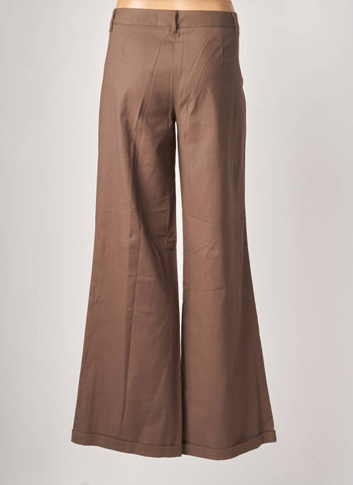 Pantalon larg maro SISLEY femeie