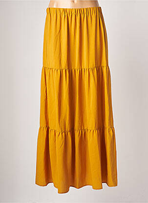 Fustă lungă galben SISLEY femeie