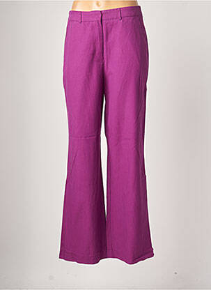 Pantalon evazat elasticitate mărime normală violet BENETTON femeie