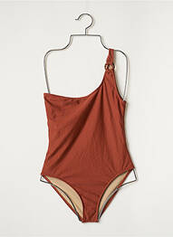 Costum de baie dintr-o singură piesă elasticitate maro ANJA PARIS femme