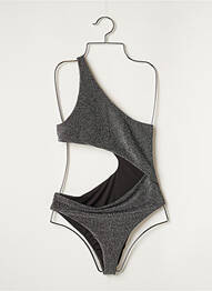 Costum de baie dintr-o singură piesă elasticitate gri MON PETIT BIKINI femeie