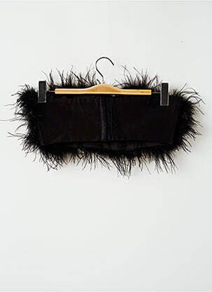 Top croială cambrată fără mâneci negru NASTY GAL femeie