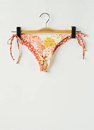 Chiloți de baie imprimeu floral bikini portocalie SANS MARQUE femeie