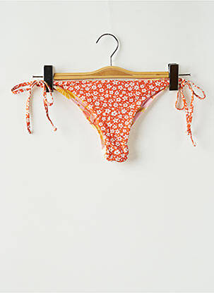 Chiloți de baie imprimeu floral bikini portocalie SANS MARQUE femeie