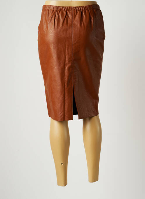 Fustă midi maro SCHOOL RAG femeie