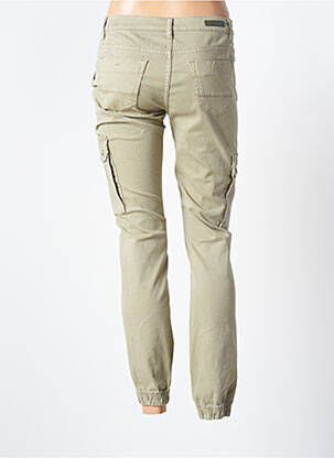 Pantalon slim elasticitate mărime normală verde GEISHA femeie