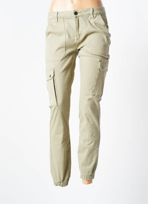 Pantalon slim verde GEISHA femeie