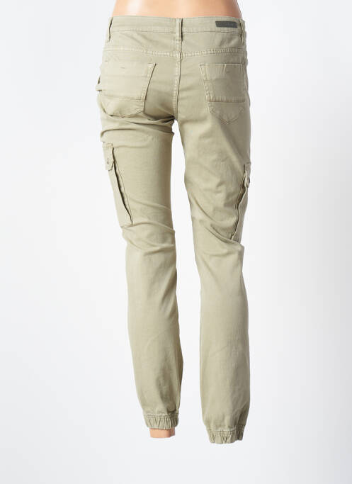 Pantalon slim verde GEISHA femeie
