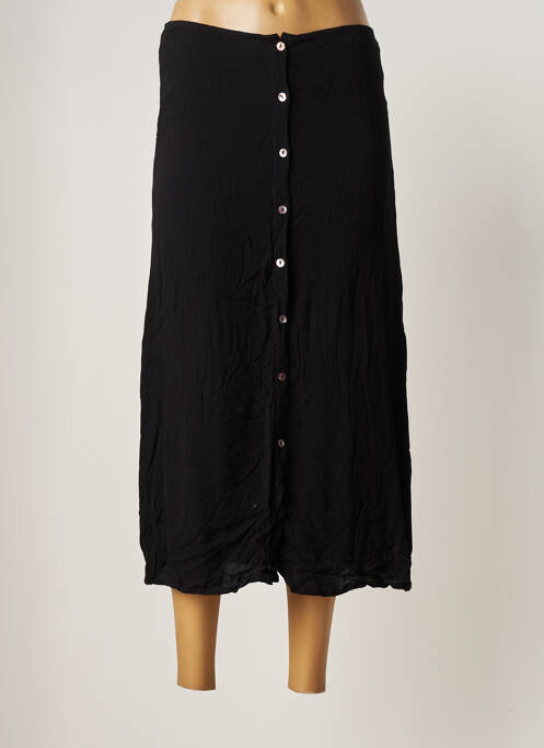 Fustă lungă țesătură crep negru MAISON HOTEL femme