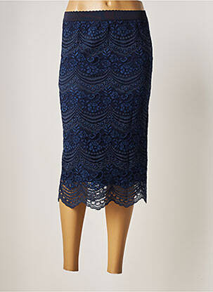 Fustă midi albastru AN' GE femeie