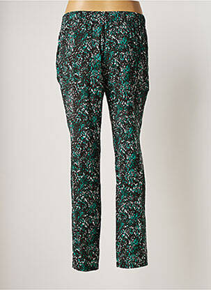 Pantalon drept țesătură poplin mărime normală verde COLOR BLOCK femeie