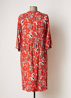 Rochie midi imprimeu floral mâneci 3/4 roșu ACOTÉ femeie