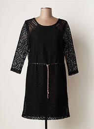Rochie scurtă mâneci 3/4 mâneci 3/4 negru LA PETITE FRANCAISE femeie