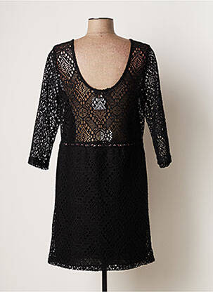 Rochie scurtă mâneci 3/4 mâneci 3/4 negru LA PETITE FRANCAISE femeie