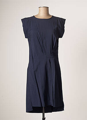 Rochie midi mâneci scurte mâneci scurte albastru SUNCOO femeie