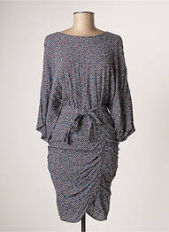 Rochie midi imprimeu floral mâneci 3/4 violet SEE U SOON femeie