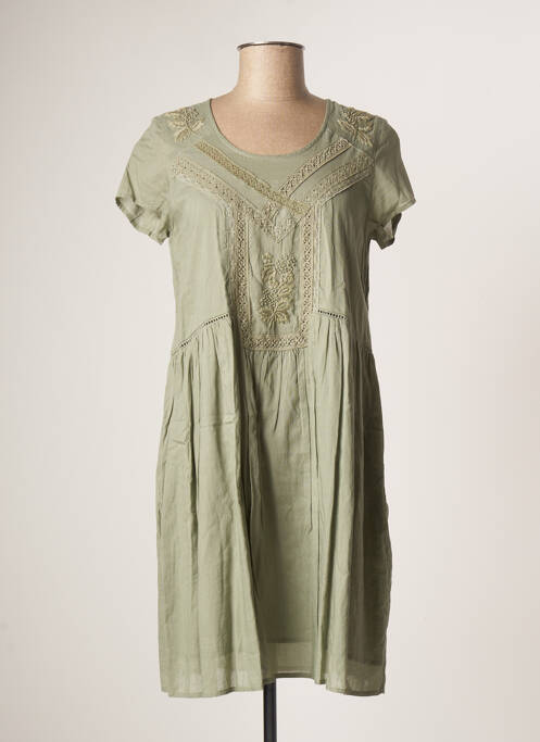 Rochie midi verde LOUIZON femeie