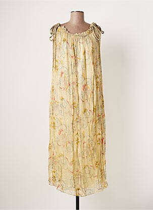 Rochie lungă bej MAISON HOTEL femeie