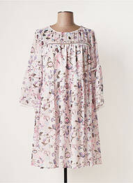 Rochie scurtă mâneci 3/4 mâneci 3/4 roz SEE U SOON femme