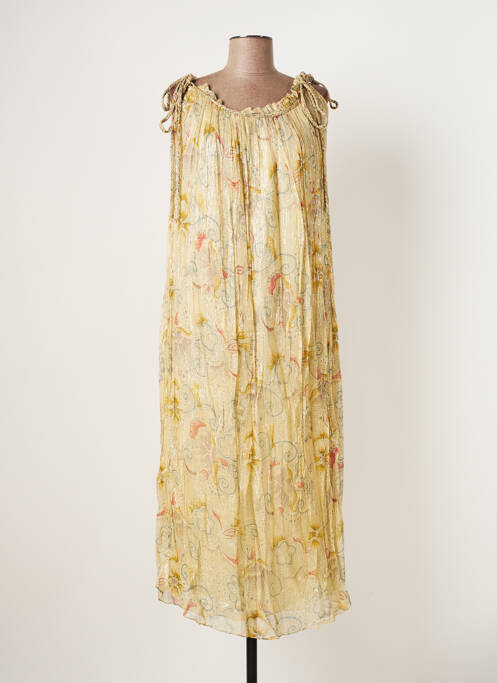 Rochie lungă bej MAISON HOTEL femeie